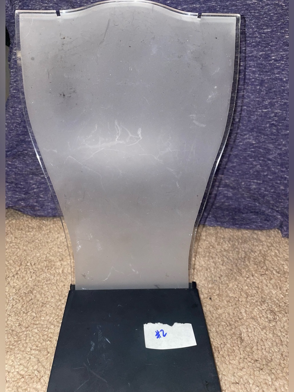 Clear Acrylic Jewelry Display Stand with Black Base # 2